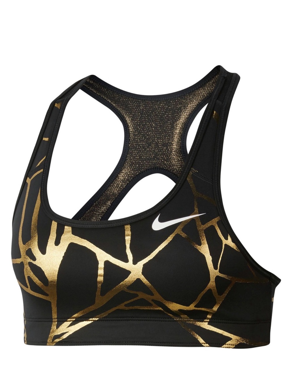 Nike Reversible Sports Bra with Gold Print